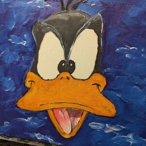 Vibrant Cartoon Character Canvas Art